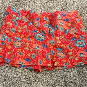Floral Red Women's Shorts